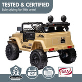 Kahuna Authorised Toyota FJ Cruiser Kids Electric Ride On Car - Khaki CAR-TYT-FJC-KH