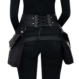 Steampunk PU Leather Waist Adjustable Waist Size with Rivet Detailing, Versatile as a Retro Leg V1232-SYB001