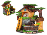 Desktop Fountain Decoration Indoor Simulation Resin Rockery Fake Tree Feng Shui Landscape Table V1294-YM0901-3111200208611