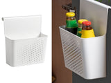 Kitchen Cabinet Door Organizer Plastic Punch Free Cabinet Door Hanging Shelf for Spices V1294-YM0901-3117230428011