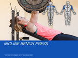 PROFLEX 7in1 Weight Bench Press Multi-Station Home Gym Leg Curl Equipment Set V219-FTNWTBHPFAB3C