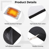 25PCS Car Sound Deadening Mat, 15.7" x 9.8" Self Adhesive Noise Insulation Sheets, Aluminum Foil & V1369-AZ3-W-08800
