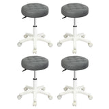 Levede 4x Rolling Bar Stool Swivel Salon SPA Chair Grey BR1065-GYX4