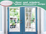 33 Ft Window Grille Inserts Grid Kit- TPE Self-Adhesive Peel and Stick Trim Molding- Flexible V1258-DP02-C-534
