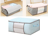 Clothes Storage Bags Fabric Foldable Blanket Storage Container Closet Organizer with Clear Window V1294-YM0901-3117250021329