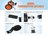Foldable Kayak Cart Canoe Boat Carrier 250lbs Load with 10'' Solid Tires V952-S250LBS10INCHUJK2V0