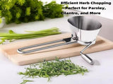 Stainless Steel Parsley Chopper Roller Manual Herb Roller Mincer, Fresh Herb Cutter and Shredder for V1192-AZ-W-17352