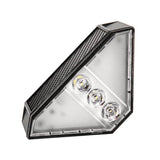 Solar Powered Triangle Step Light with Monocrystalline Silicon Panel, Auto On at Dusk, IP65 V1341-ZY-K6RRJJ5E-6PCS-WARMWHITELIGHT