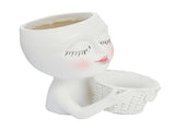 Mannequin Flower Pot Resin Creative Double Flower Pot Face Flower Pot V1294-YM0716-221118TW03-4