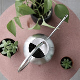 Long Nozzle Watering Can 1000ml Stainless Steel Metal European Plant Pot Sprinkler with Handle for V1369-AZ3-W-01423