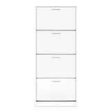 Artiss Shoe Rack Cabinet 60 Pairs 4 Doors - White FURNI-L-SHOE-4D3R-WH-AB