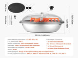 Bud Leaf Bowl Trimmer, 490 mm Manual Bud Trimmer, with Sharp Stainless Steel Blades, Visual Cutting, V952-SDKSCJ19YCSDLYB2M001V0