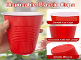 540x 16oz Premium Plastic Red Cups Extra Strong PET BPA Free V563-CP1610-30-1BOX