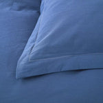 100% cotton Premium Doona Duvet Quilt Cover Set with Soft Pillowcases - Blue-Single V745-AQ023413S2