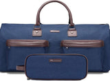Dark Blue 45L Garment Duffel Bag - Men's Travel Suit Bag - Carry On Weekender V888-ELOSUNG33812