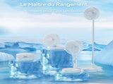 Fan - Small fan - Portable fan - Adjustable height portable oscillating fan - With remote control V1188-MS-313-1091