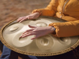 Handpan Drum 22 in 10 Notes D Minor Hand Drum Instrument with Mallet V952-SDG22INCH10YOXTG2V0