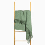 Brighton Throw - 100% NZ Wool - Sage V164-BR17