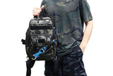 Fishing Tackle Backpack With Rod Holder Outdoor Shoulder Fishing Gear Bags - Green V1308-DSZKI-891-1