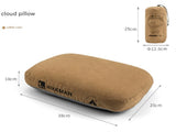 Coffee Ergonomic Memory Foam Travel Pillow for Neck Support - Portable & Compact for Camping, V888-ELOSUNG33706