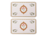 2PCS Coffee Mat Prevent Slip Waterproof Bottom Shockproof Absorbent Dish Drying Mat for Coffee Bar V1294-YM0710-3113230324313