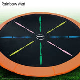 8ftTrampoline Replacement Spring Mat - Rainbow TRA-MAT-RNB-08