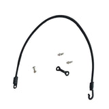 4Sets Nylon Bungee Cord Strap Holder with Deck Mount Connector for Boat Black V1370-AZ4-14941