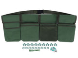 Gardening Tools Set Green Waist Bag Plant Support Clips Adjustable Cable Ties Kit V1294-YM0721-3111210041311