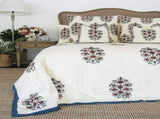 Gulbahar Bedspread Coverlet Summer Light Quilt - Ruby V563-0039