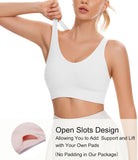 Sports Bra for Women Unpadded Medium Support Criss Cross Back Strappy Workout Bra High Impact Gym V1259-DP01-A-3344