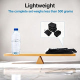 5-Piece Black Compression Packing Cube Set, Water-Resistant Luggage Organizers for Suitcases and V1188-MS-731-002