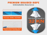 12.7mm Static Climbing Rope 38M Outdoor Rock Climbing Rope Blue V952-DSJLSLSXWS12KKX58V0