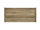 Queen Size Bed Frame Natural Wood like MDF in Oak Colour V43-BED-CELQOK