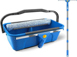 11 L Window Cleaning Kit with Bucket, Squeegee and Microfibre Scrubber for Home, Outdoor, Car and V1189-LC-AMZ-00176