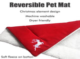 Christmas Theme Pet Cat Dog Bed Mat Pad Soft Warm Thick Kennel Cage Sofa Mat for Small Medium Large V1294-YM0716-10013892