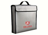fireproof document bag, metal chain strap, heat resistant storage, fire safety pouch, fireproof V1102-120-76941-GRY-1PCS