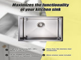 600x450mm Handmade 1.5mm 16 Gauge Stainless Steel Kitchen Laundry Sink with Waste V63-846391