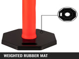 6Pack Traffic Delineator Posts 44 Inch Height, PE Delineator Cones Post Kit 10 inch Reflective Band, V952-JSZ6PTXJSZZH00001V0