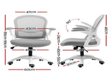 Artiss 2x Mesh Office Chair Computer Gaming Desk Chairs Work Study Mid Back Grey OCHAIR-G-2013-WH-GYX2