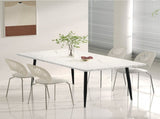 Levede Steel Dining Table 4-6 Seater 150cm CH1119-WH