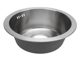 Kitchen Sink Undermount 304 Stainless Steel Single Bowl Mini Round Sink with Strainer 28cm Outer V1294-YM0901-3118240130711