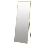 Yezi Rectangular Full Length Mirror 165x60cm Gold Standing Floor Wall Leaning DECO1040-GD-165X60-AU