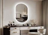 Interior Ave - 50 x 100cm Oval Frameless LED Bathroom Mirror V355-IA-OWM-50100