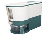 Rice Dispenser Household Food Grade Dry Sealed Grain Cereal Dispenser Bucket for Millet Black V1294-YM0706-3118230211114