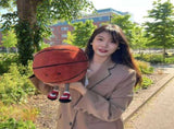 Basketball Plush Toy, Soft Football Plush Pillow, Ball Plush Doll Sport Theme Plushie Soccer Stuffed V1369-AZ3-W-26419