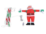 LED Xmas Decorative Ladder Lights with Santa 8 Modes Water Proof for Indoor Outdoor Window Garden V1294-YM0901-3115250089912