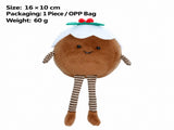 Cute Christmas Plush Ornament Set Featuring Mushroom, Wreath, Pudding, and Christmas Tree Designs V1341-ZY-XUV3VEHY-SETOF4ALL4STYLES