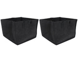 2PCS Plant Grow Bags Felt Vegetable Growing Pots with Handles Flower Planting Bed25Gallon 45x45x45cm V1294-YM0721-3111210050512
