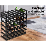 Artiss Wine Rack 42 Bottle Black WINE-RACK-42B-BK