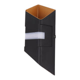 Modern Outdoor Wall Lamp Black Gold Glow Up Down LED 10W 3000K Waterproof Indoor Wall Sconces for V1294-YM0901-3119230149611